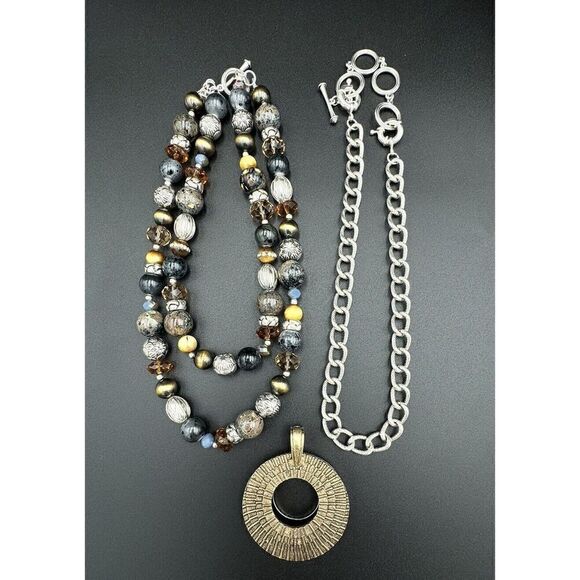 Premier Designs‎ Top Notch Layered Convertible Multicolor Beaded Chain Necklace - Picture 12 of 15